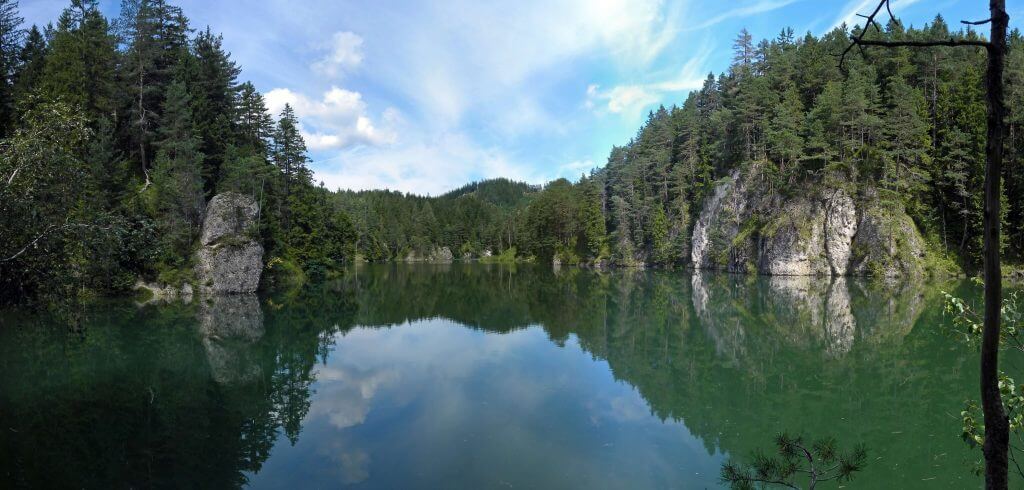 Angeln vom Boot in Österreich am Erlauf Stausee