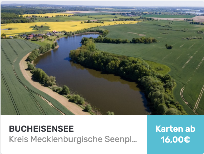 Angelkarten für den Bucheisensee in Mecklenburg-Vorpommern